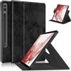 HEISHAYU Custodia per Samsung Galaxy Tab S9 Plus 12.4 Pollici 2023 SM-X810/X816B/X818U,Cover Girevole a 360°con Auto Sleep/Wake,Nero