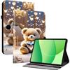 Generic Custodia per Oppo Pad SE, 11 pollici, in pelle di alta qualità, con scomparti per schede, portapenne, supporto regolabile, diversi motivi decorativi, PSJ-R