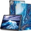 HEISHAYU Custodia per Honor Pad 10 12.1 Pollici Tablet 2025, Cover con Auto Sveglia/Sonno,Onde Blu