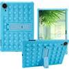 AKNICI Custodia Silicone per TECLAST T70/ Byxsb G140L/ LOGICOM Tab XXL 14/ URAO 140L/ MAXLEGEN M14/ RUSHAR A140 Tablet 14 Pollici, Protettiva Cover con Supporto Integrato, Azzurro