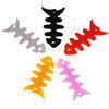Pike & Co. 5 avvolgicavo in silicone a forma di lisca di pesce per cuffie e auricolari