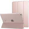 MoKo Cover Custodia Per iPad 6a/5a Gen.2018/2017 da 9,7, Rosa Rosa | Ultra Sottile Leggero Custodia con Funzione di Auto Sveglia/Sonno Retro Semi-Trasparente Rigido