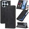 Jasonyu Cover per Xiaomi 17T, Portafoglio PU Pelle Custodia, Nero | Flip Libro, Slot Porta Carte, Magnetica, Funzione Supporto, TPU Antiurto