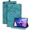 Succtopy Custodia Lenovo Tab M10 Plus 3rd Gen 10.6 2022,Cover in Pelle PU Flip Portafoglio con Porta Penna,Custodia Protettiva con Slot Card Lenovo Tab M10 Plus 3rd Gen 2022 TB125/TB128,Verde Chiaro
