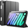 JETech Custodia per iPad mini A17 Pro/6ª Gen, Grigio Siderale | Cover per 8,3 2024/2021 Modello, Protezione TPU Morbida, Porta Pencil, Supporto Tri-Pieghevole, Design Antiurto Leggero