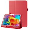 subtel Custodia compatibile con Samsung Galaxy Tab 4 10.1 (SM-T530 / SM-T531 / SM-T533 / SM-T535) Similpelle Custodia Borsa Guscio Flip Cover Case rosso