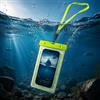 Generic Custodia impermeabile per telefono con cordino, design fluorescente, universale, adatta per telefoni fino a 16,7 cm, per spiaggia, nuoto, viaggi, verde