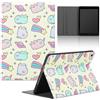 Stradvnaly Tablet Cover per Samsung Galaxy Tab A8 10,5 2022/2021 SM-X200/X205, Moda Cartoon Cat Pusheen Cute Motivo Design con Funzione Pelle PU Holder Flip con Regolabile Tablet Protezione Antiurto Case,Cute