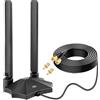 Nelawya Antenna router 5G 4G LTE 8dBi - Antenna a banda larga 698-3980 MHz con cavo da 2 m, spine SMA e TS9 compatibile con Netgear, Huawei, modem ZTE e gateway industriali