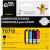 France Toner FranceToner Cartucce Compatibili per Epson T0715 SX410 SX415 SX420W SX425W | Inchiostro Alta Qualità per Stampante SX415 SX420W SX425W SX210 SX218 SX115 SX130 SX515W S20 S21 S22 BX300F BX310FN BX610FW