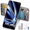 Reparo Schermo per Samsung Galaxy S10 Plus LCD Display SM-G975F con Cornice | Schermo LCD per Samsung S10+ Touch Screen Digitalizzatore Sostituzione Full Assembly SM-G975F/DS SM-G975U