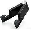 Generic Supporto da tavolo in metallo a forma di V pieghevole per cellulare, tablet, iPhone, iPad, e-reader, tablet, supporto per telefono, nero