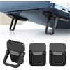 Generic 2 supporti pieghevoli per computer portatile, con 1 angolo regolabile, autoadesivo, invisibile, per notebook e tastiera, per scrivania (nero)