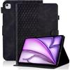 Vkooer Custodia per iPad Air 13 Pollici M3/M2 (2025/2024) in Pelle PU Premium, con Supporto Multi Angolo, Funzione Sleep/Wake, Scomparti per Carte, Smart Shell per iPad Air 13 Pollici (2024) Tablet