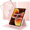 EasyAcc Cover Compatibile con Xiaomi Mi Pad 7/ Pad 8/ Pad 7 Pro/Pad 8 Pro | con Portapenne, Protezione con Rotazione a 360 Gradi Supporto Cover Chiaro Retro, oro rosa