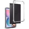 REY Cover in Gel TPU Anti-Shock per Samsung Galaxy Tab S6 Lite 2020 P610-P615 10.4 - S6 LITE 10,4 2022 - S6 LITE 10,4 2024, Morbido Silicone Custodie Protettivo Case, Anti-Scratch