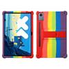 GIOPUEY Cover Compatibile con Lenovo Idea Tab PRO 12.7 - con Supporto - Custodia Protettiva in Silicone TPU Morbida Case - Colorful