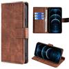 HUAYIJIE GKFGEY Flip Custodia per NUU Mobile A5L N5501L Cover Custodia Case [Marrone]