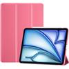ProCase Cover per iPad Air 11 Pollici M4 2026/M3 2025/M2 2024 | Custodia Smart con Supporto Ricarica Pencil 2, Leggera con Auto Sleep/Wake, Rosa Melone