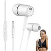 Shurzzesj Auricolari con cavo da 3,5 mm, cuffie ergonomiche, microfono con jack da 3,5 mm, potenti e bassi pesanti, per casa, tablet, telefono cellulare