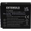 EXTENSILO batteria compatibile con Panasonic Lumix DMC-FX12, DMC-FX100, DMC-FX150 fotocamera digitale DSLR (1250mAh, 3,7V, Li-Ion)