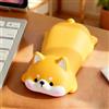 Generic Simpatico tappetino per mouse poggiapolsi per mouse per tastiera e gomito, adatto per laptop, scrivanie e forniture per ufficio, giallo Shiba Inu