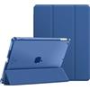FINTIE Cover per iPad 9a/8a/7a Generazione 10,2 Pollici (2021/2020/2019) | con Portapenne - Sottile Leggero Opaca Trasparente Posteriore Custodia con Auto Sveglia/Sonno, (Navy)