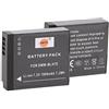 DSTE 2pcs DMW-BLH7 Batteria Compatibile con Panasonic DMC-GM1 DMC-GM1D DMC-GM1K DMC-GM1W DMC-GF7K