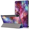 GMUJIAO Custodia Compatibile con Samsung Galaxy Tab S7 Fe 12.4 inch (Model:T736),Custodia per Telefono in Pelle PU Ultrasottile con Funzione di Supporto con Tre Supporti Pieghevoli-Galassia