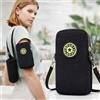 Generic Borsa a tracolla per telefono da donna, mini borsa a tracolla leggera con cerniera, piccola borsa da viaggio per uso quotidiano (nero)