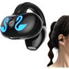 Generic Auricolari singoli senza fili - Cuffie da allenamento 5.3 | Cuffie a conduzione ossea con clip auricolare, 10 ore di riproduzione musicale, cuffie con design a orecchio aperto per ciclismo,
