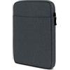 moex Custodia per tablet Samsung Galaxy Tab Active3 con cerniera e scomparto per accessori, in nylon tessuto morbido imbottito, custodia protettiva minimalista Dash Case, antracite