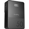SMALLRIG VB50 Batteria V Mount con Display OLED, 3400 mAh Batteria V Lock Portatile con Porta USB-C/USB-A/D-TAP/DC8V/DC12V/BP, 45W Ricarica Rapida PD Bidirezionale, per Camera/Monitor, Nero - 3579B