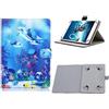 elfofle Custodia universale per Blackview Tablet 10 Pollici/Tab 60 WiFi 10.1/Tab 90 WiFi/Honor Pad X8a 11 Pollici, Compatibile con Teclast M50/P50/T40Air(delfini)