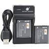 DSTE Li-50B Li-ion Batteria (2-Pacco) e Caricabatterie USB per Olympus Stylus 1010 1020 1030 9000 9010 SP-800UZ SP-810UZ SZ-10 SZ-11 SZ-12 SZ-15 SZ-20 SZ-30MR SP-720UZ