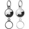 Stouchi 2 Pack Portachiavi Stouchi custodia in Acciaio Inossidabile con 2 portachiavi design semplice e sottile per Key Finder