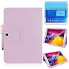 MEIYOUQI Custodia per Samsung Galaxy Tab 4 10.1 Inch 2014 (SM-T530 T535 T531 T537),Sottile Pelle Multi-angli Stand Protezione totale Tablet Cover Caso Con Penna Stilo, Pellicola Per Schermo (Pink)