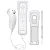 WKOLF Set di telecomandi di ricambio per console Nintendo Wii/Wii U con Motion Plus, 1 pezzo (telecomandi + joystick analogici + custodia in silicone + cinturino da polso)
