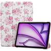 ProCase Cover per iPad Air 11 Pollici M4 2026/M3 2025/M2 2024 | Custodia Smart con Supporto Ricarica Pencil 2, Leggera con Auto Sleep/Wake, Pinkrose