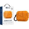 Generic XDcase - Custodia per AirPods Pro 2/1 con chiusura di sicurezza, in TPU, con gancio, per AirPods Pro 2/1 (arancione)