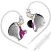 Yinyoo KZ ZS10 Pro In Ear Cuffie con Microfono,HIFI IEM Ibridi 1DD+4BA Cablate per Gaming, Auricolari con Filo Include 4 Paia di Gommini per Audiofili
