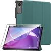 Rojeuinn Cover per Lenovo Idea Tab Pro Gen 2 13 Custodia + 1 Pezzo Vetro Temperato, Gomma Protezione Protettivo, Ultra Sottile Antiurto Anti-Graffio TPU Flessibile Case - Verde