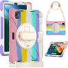 Aosailjet Custodia per Xiaomi Pad 5 11 & Xiaomi Pad 5 Pro 11 2021 Cover in Silicone Resistente agli Urti con 360 Supporto Rotante e Tracolla Cover Protettiva per Xiaomi Pad 5 11 & Xiaomi Pad 5 Pro 11 2021