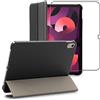 ebestStar - Cover per iPad 10.9 (2022) Apple, Custodia Protezione Flip Magnetica, Slim Case Sottile Pelle PU, Nero + Vetro Temperato