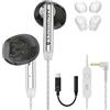 KZ Duet - Cuffie USB C, auricolari cablati per Samsung S25 S24 S23 FE S22 S21 S20 A53 A54, tipo C, con isolamento acustico, adatte a IEM Scheda audio DSP integrata con equalizzatore per iPhone 16 Pro
