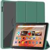 XiflLife Custodia sottile per tablet Amazon Kindle Fire HD 10 e 10 Plus (10,1 pollici 13a/11a generazione 2023/2021), in pelle PU con supporto a tre ante in policarbonato trasparente posteriore a doppio