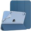 TiMOVO Cover per iPad A16 11. Gen 11&10. Gen 10,9, Grigio Blu | Custodia TPU Morbido e Sottile, Custodia Protettiva Posteriore Traslucida Opaca, Auto Sveglia/Sonno
