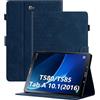 Cicili Custodia per Samsung Galaxy Tab A 10.1 2016, Flip Case Cover per modello SM-T580 / SM-T585 Tablet Folio Custodia con custodia in pelle PU - Blu
