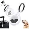 PawView Compatibile con la custodia AirTag per cani e gatti, ciondolo per animali domestici con codice QR, doppia sicurezza contro la perdita,adatto a tutti i collari, silicone morbido, bianco,DE