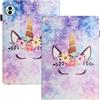 LSPCASA Custodia Per Honor Pad 10(12.1 pollici 2025) PU Leder Tablet Cover Con Supporto Funzione e Slot Folio Pieghevole Custodia Cover per Honor Pad 10-Unicorni